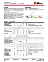 SIT5001AC-GE-33E0-6.553600X Datasheet Cover