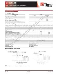 SIT8003AC-64-25E-14.31818 Datasheet Page 2