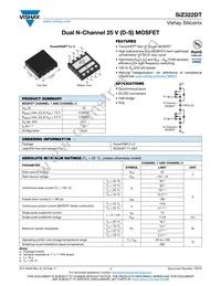 SIZ322DT-T1-GE3 Datasheet Cover