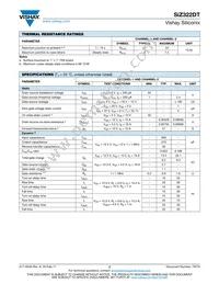 SIZ322DT-T1-GE3 Datasheet Page 2