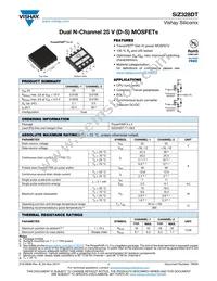 SIZ328DT-T1-GE3 Datasheet Cover