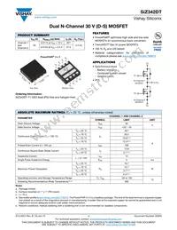 SIZ342DT-T1-GE3 Datasheet Cover