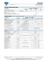 SIZ342DT-T1-GE3 Datasheet Page 2