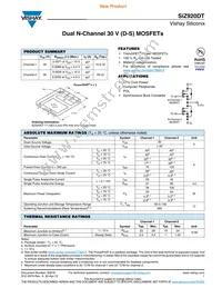 SIZ920DT-T1-GE3 Datasheet Cover