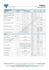 SIZ980DT-T1-GE3 Datasheet Page 2
