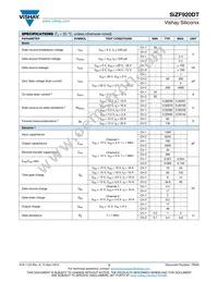SIZF920DT-T1-GE3 Datasheet Page 2