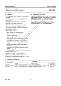 SJA1000T/N Datasheet Page 3