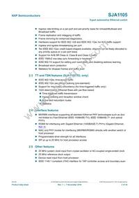 SJA1105TELY Datasheet Page 2