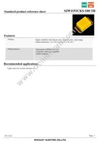 SJW1151CKS-100-TR Datasheet Cover