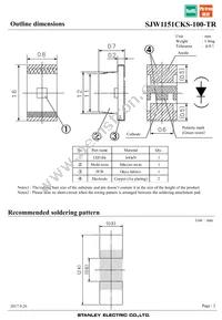 SJW1151CKS-100-TR Datasheet Page 2