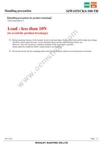 SJW1151CKS-100-TR Datasheet Page 12
