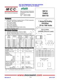 SK18-TP (SMBSR108) Datasheet Cover