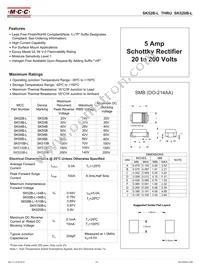 SK520B-LTP Datasheet Cover