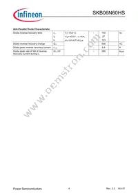 SKB06N60HSATMA1 Datasheet Page 4