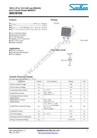 SKI10195 Datasheet Cover