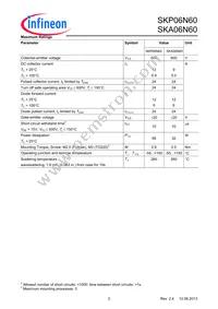 SKP06N60XKSA1 Datasheet Page 2