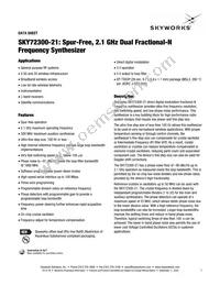 SKY72300-21 Datasheet Cover