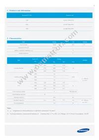 SL-B8U7NK0L2WW Datasheet Page 3