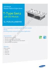 SL-PGR1W27MBWW Datasheet Cover