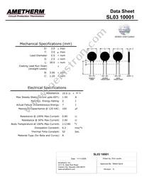 SL03 10001 Datasheet Cover