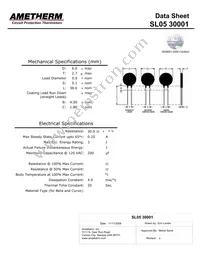 SL05 30001-A Datasheet Cover