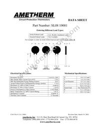 SL08 10001-A Datasheet Cover