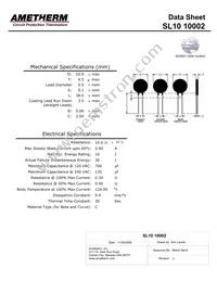 SL10 10002 Datasheet Cover