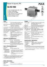 SL10.105 Datasheet Cover