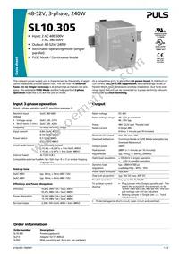 SL10.305 Datasheet Cover