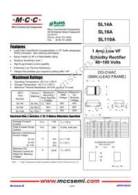 SL110A-TP Datasheet Cover