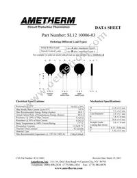 SL12 10006-03 Datasheet Cover