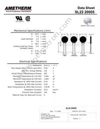 SL22 20005-B Datasheet Cover