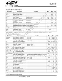 SL28540ALCT Datasheet Page 17