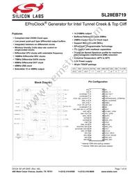 SL28EB719AZIT Datasheet Cover