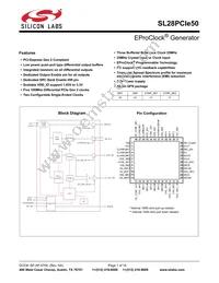 SL28PCIE50ALIT Datasheet Cover