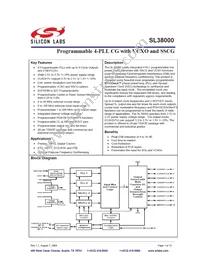 SL38000ZI-15AH Datasheet Cover