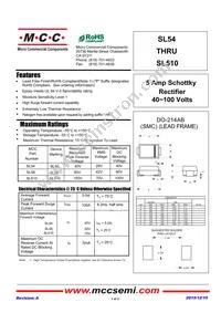 SL510-TP Datasheet Cover