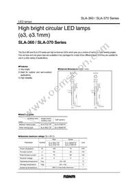 SLA-360LT3F Datasheet Cover