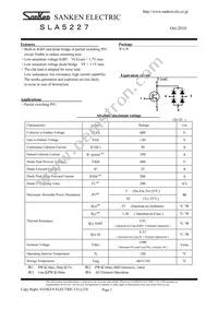 SLA5227 Datasheet Cover