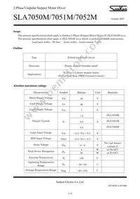 SLA7052M Datasheet Page 2