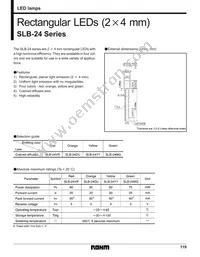 SLB-24VR3F Datasheet Cover