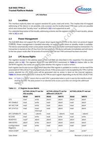 SLB9665XT20FW560XUMA2 Datasheet Page 7