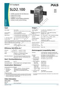 SLD2.100 Datasheet Cover