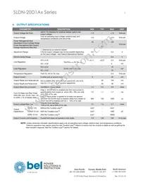 SLDN-20D1ALG Datasheet Page 3