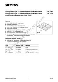 SLE 4428 M2.2 Datasheet Page 4