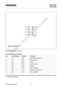 SLE 4428 M2.2 Datasheet Page 5