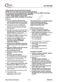 SLE 66CL80P NB Datasheet Page 3