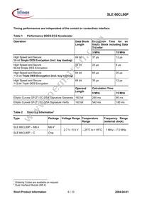 SLE 66CL80P NB Datasheet Page 6