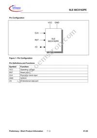 SLE 66CX162PE MFC5.8 Datasheet Page 7