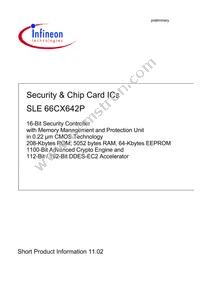 SLE 66CX642P MFC5.8 Datasheet Cover